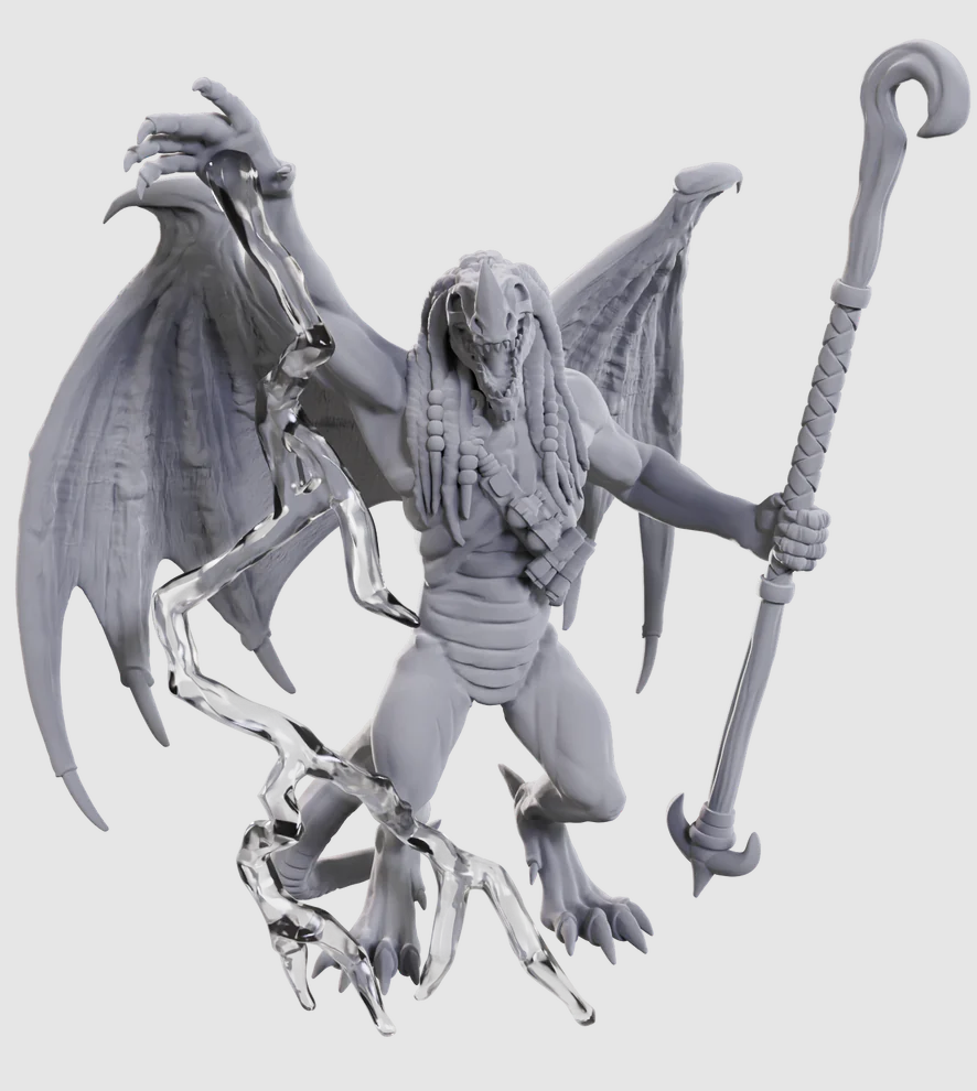Dungeons & Dragons: Nolzurs Marvelous Miniatures: Blue Abishai 90703